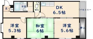キャッスル西長田【2階】の間取り