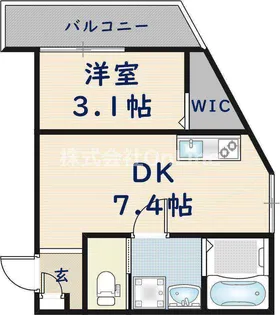 コスモクレスト荒本【3階】の間取り