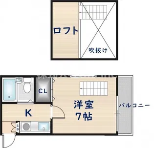 レオパレス東花園【2階】の間取り