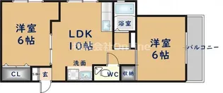 シャトー西村【3階】の間取り