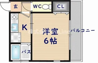 富士屋マンション【2階】の間取り