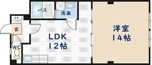 ルネシャレード【1階】の間取り