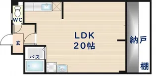 ルネシャレード【1階】の間取り