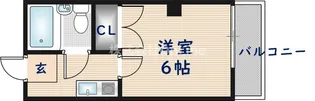 アールエス菱屋西【1階】の間取り