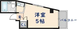 アールエス菱屋西【3階】の間取り
