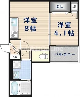 フリージア衣摺【3階】の間取り