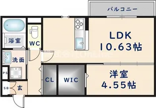 PORTE DU BONHEUR【2階】の間取り