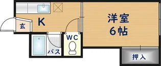 コーポ島町【2階】の間取り