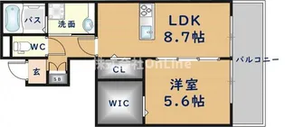 ローゼラルジュ A棟【1階】の間取り