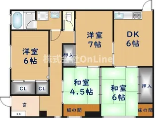 マンションオアシス【1階】の間取り
