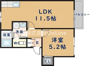 第2テラダハイツ【1階】の間取り