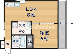 東花園コーポ【2階】の間取り