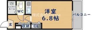 HESTA近大前【3階】の間取り