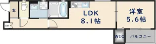 クリエオーレ衣摺Ⅰ【2階】の間取り