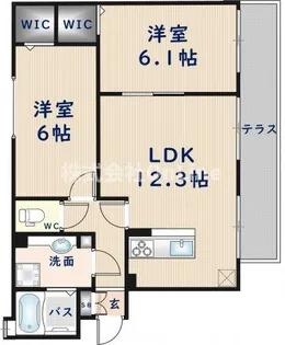 ル・コフレ放出【1階】の間取り