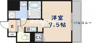プラディオ徳庵セレニテ【7階】の間取り