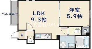 レジデンススティア【1階】の間取り