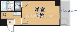 ハーモニーハイツ若江東【1階】の間取り