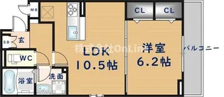 サニーレジデンス稲田本町【1階】の間取り