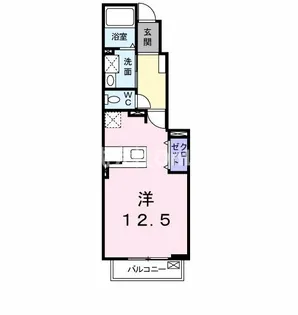 フォンテーヌ【1階】の間取り