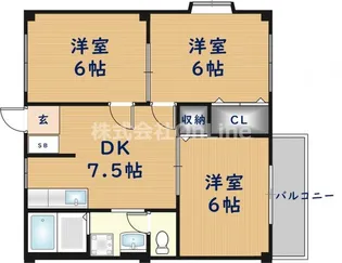 マンションクララ【1階】の間取り