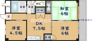 メゾン瓜生堂【4階】の間取り
