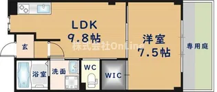 リラスクエア八尾宮町【1階】の間取り