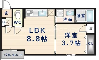 SOLARE小路東【2階】の間取り