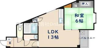 メゾンドールヤマヒデ壱番館【3階】の間取り