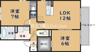 ディアコート91 A棟【2階】の間取り