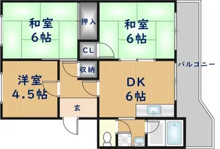 江尻マンション【501号室】の間取り