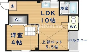 大阪府八尾市志紀町1丁目【マンション】の間取り
