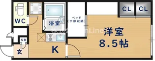 レオパレス竹渕東【1階】の間取り