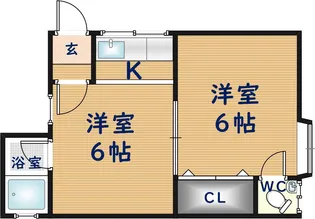 ハイツ石村【2階】の間取り