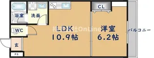 大阪府八尾市佐堂町3丁目【アパート】の間取り