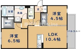 フルリール【3階】の間取り