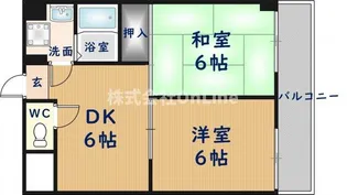 スカイハイツ【4階】の間取り
