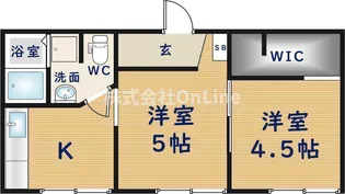 阪口マンション【101号室】の間取り
