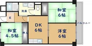 サーティ西尾【5階】の間取り