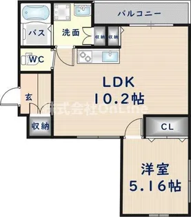 アートコーポ東太子【1階】の間取り