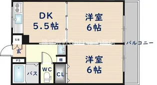 トリプルステーション菱屋西【1階】の間取り