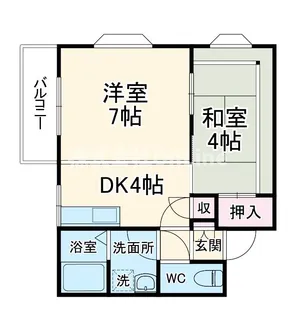 レジェンド長瀬【3階】の間取り