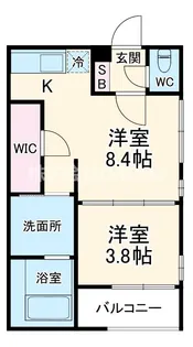 ハーモニーテラス花園東町【3階】の間取り