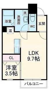 ミワパラディ花園Ⅱ【2階】の間取り