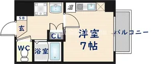 パークモダン高井田【4階】の間取り