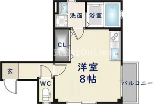 プチコート八尾本町【1階】の間取り