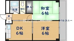 シャトーバーデンバーデン【4階】の間取り