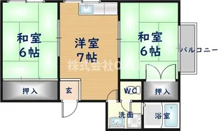 ユーアイコーポ【1階】の間取り