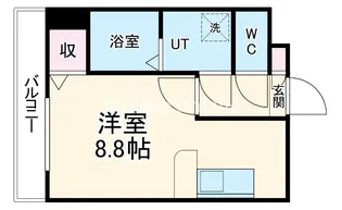 リビングライフ花園西町【2階】の間取り