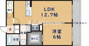 大阪府八尾市山本町南1丁目【マンション】の間取り